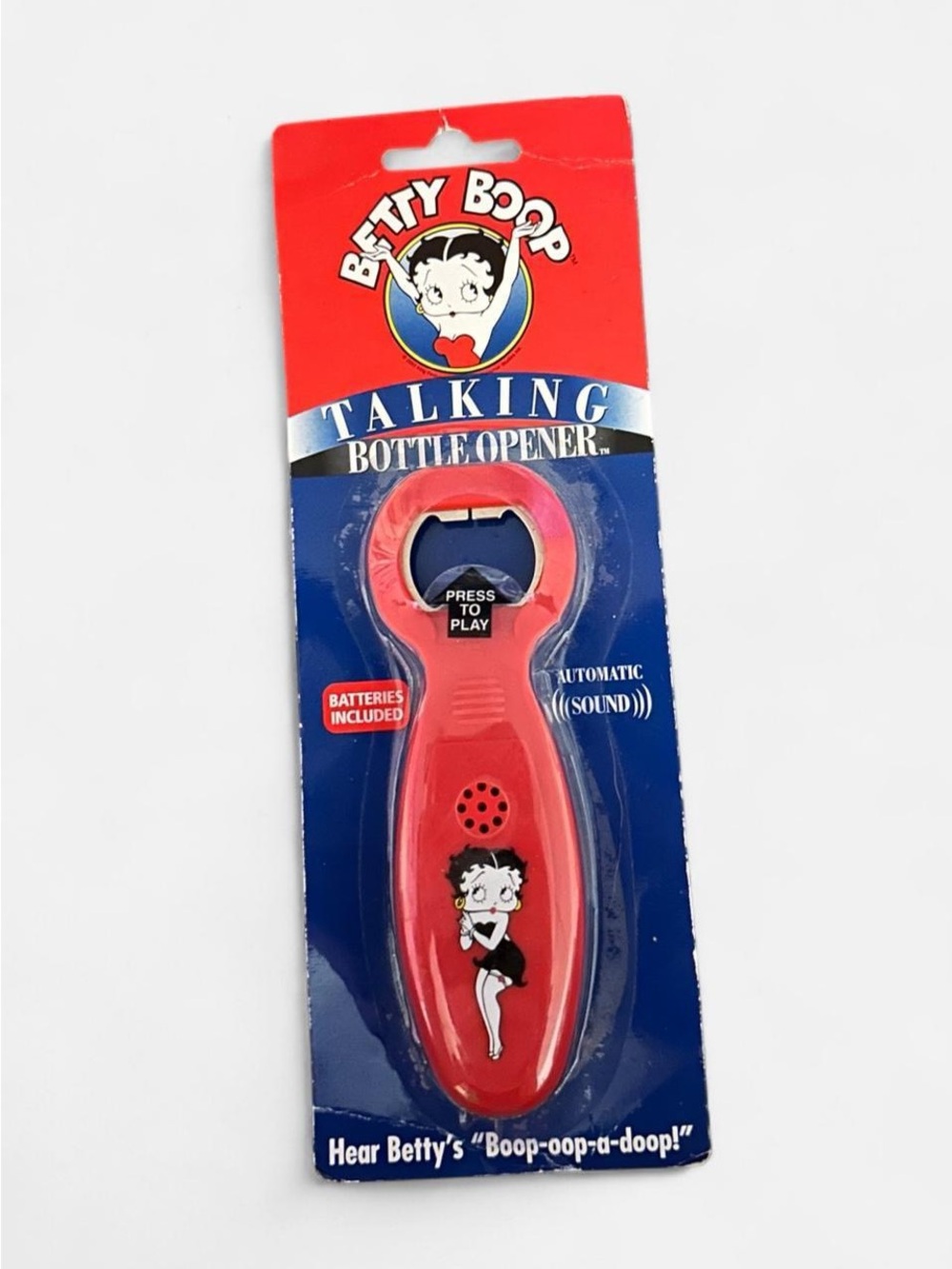 Betty Boop Red Talking Bottle Opener with Sound